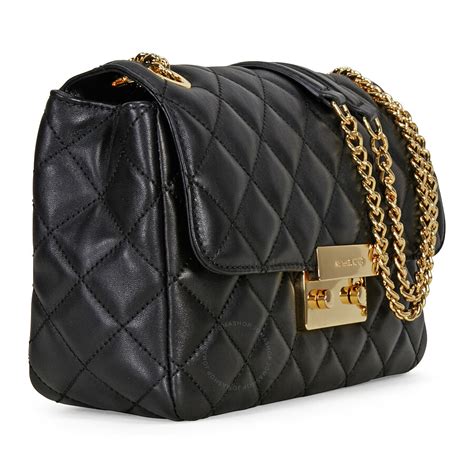 grey quilted michael kors bag|Michael Kors black studded bag.